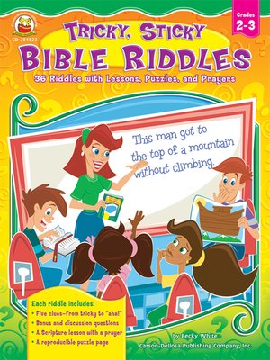 cover image of Tricky, Sticky Bible Riddles